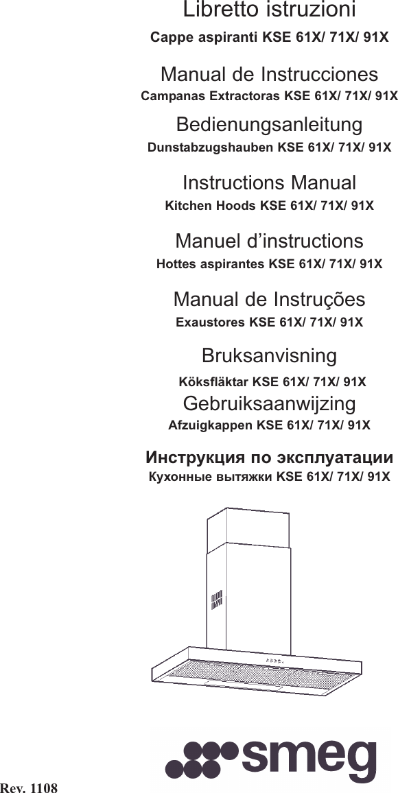 Page 1 of 7 - Smeg Smeg-Kse-61X-Users-Manual- Manual_KSE_smeg  Smeg-kse-61x-users-manual