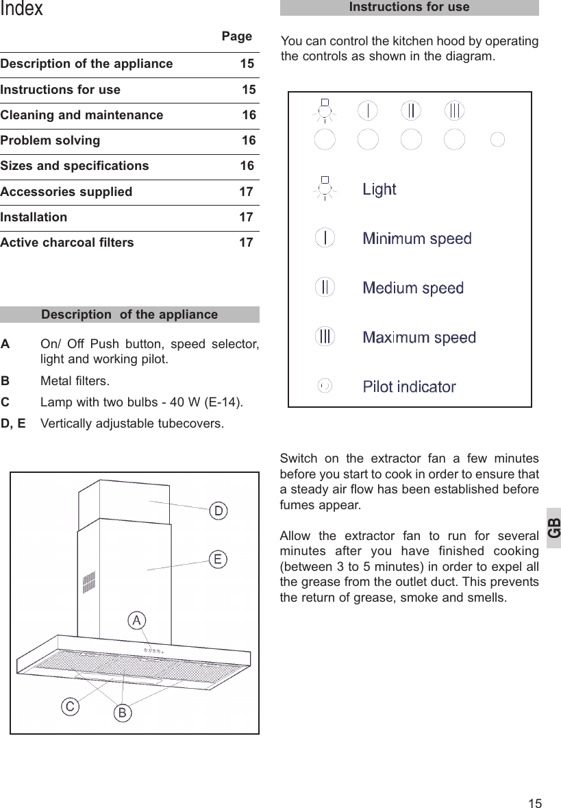 Page 3 of 7 - Smeg Smeg-Kse-61X-Users-Manual- Manual_KSE_smeg  Smeg-kse-61x-users-manual