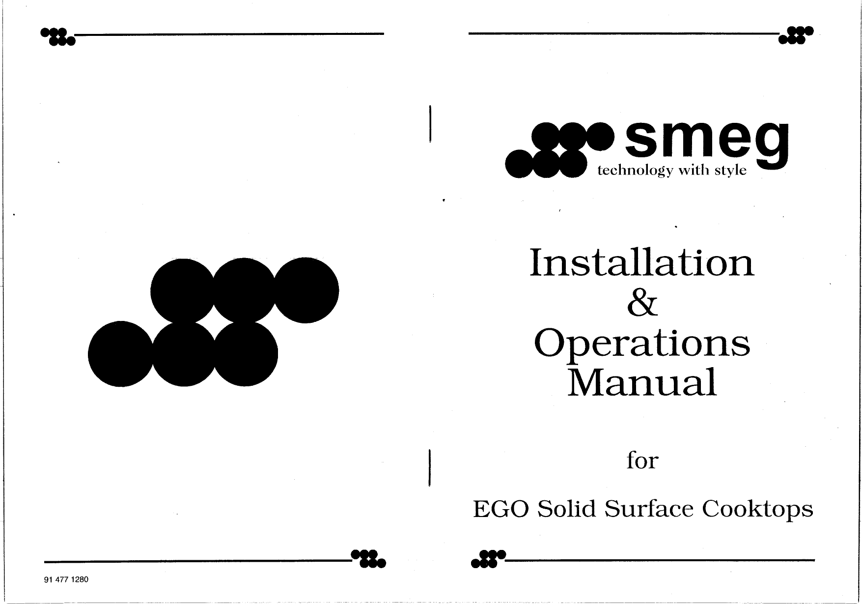 Smeg Sa135 Installation And Operation Manual