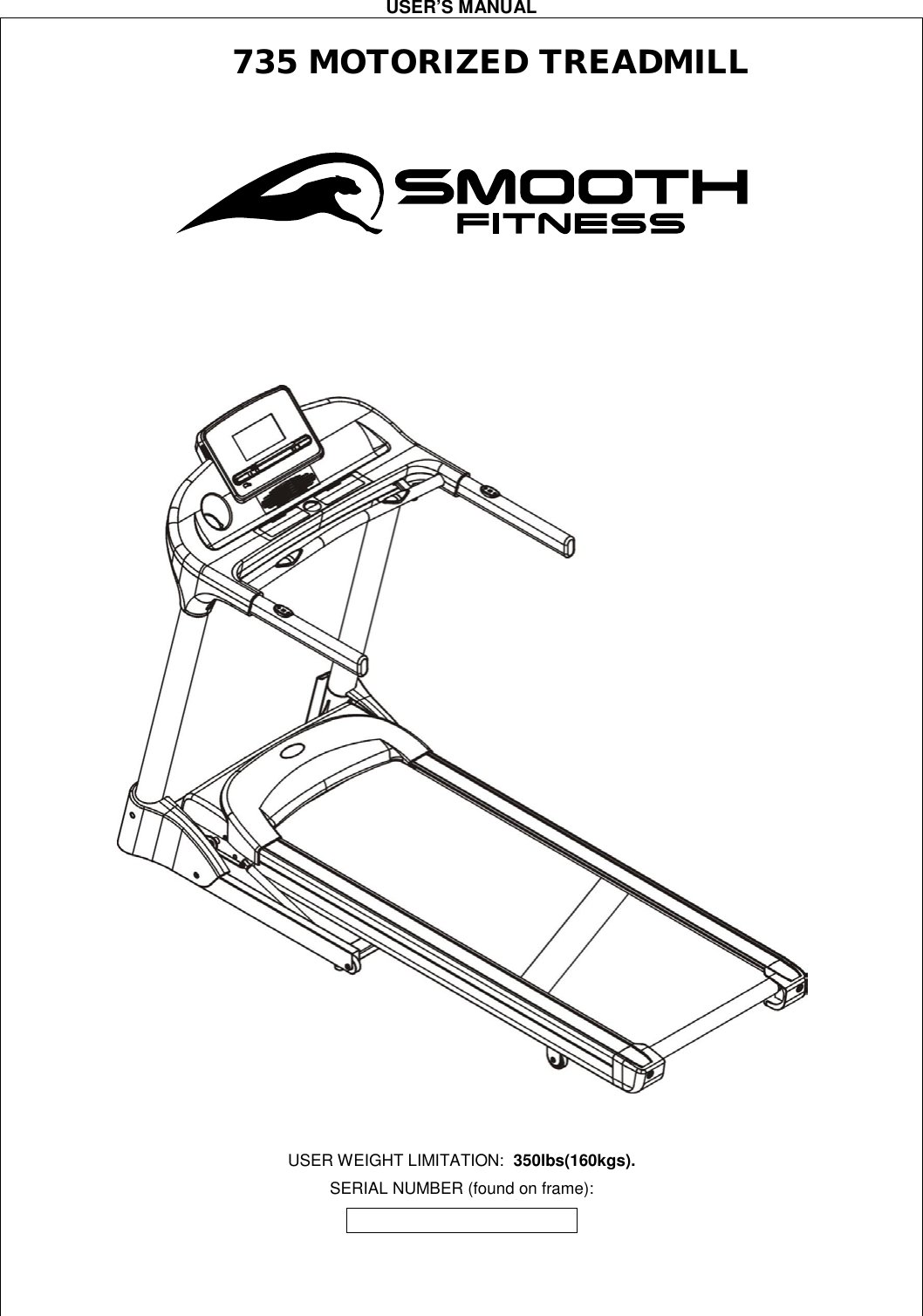 Smooth Fitness 735 Users Manual PRECAUTIONS