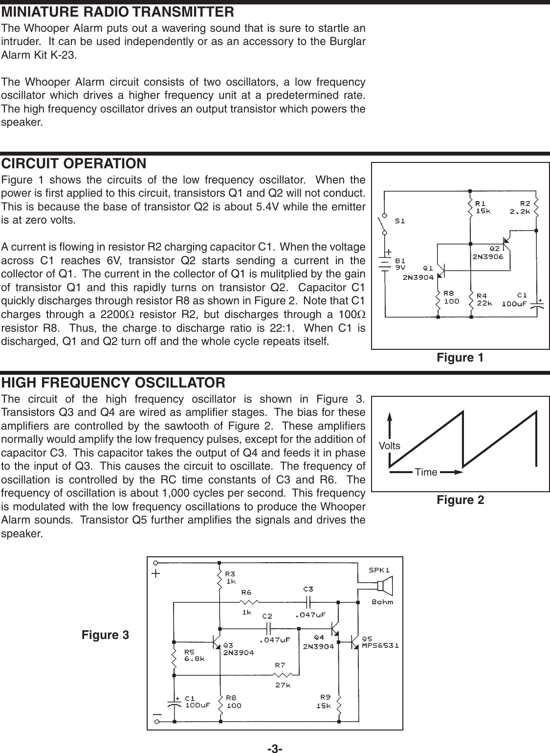 Page 4 of 8 - Snap-Circuits Snap-Circuits-K-24-Users-Manual- K-24 REV-D 7-23-02  Snap-circuits-k-24-users-manual