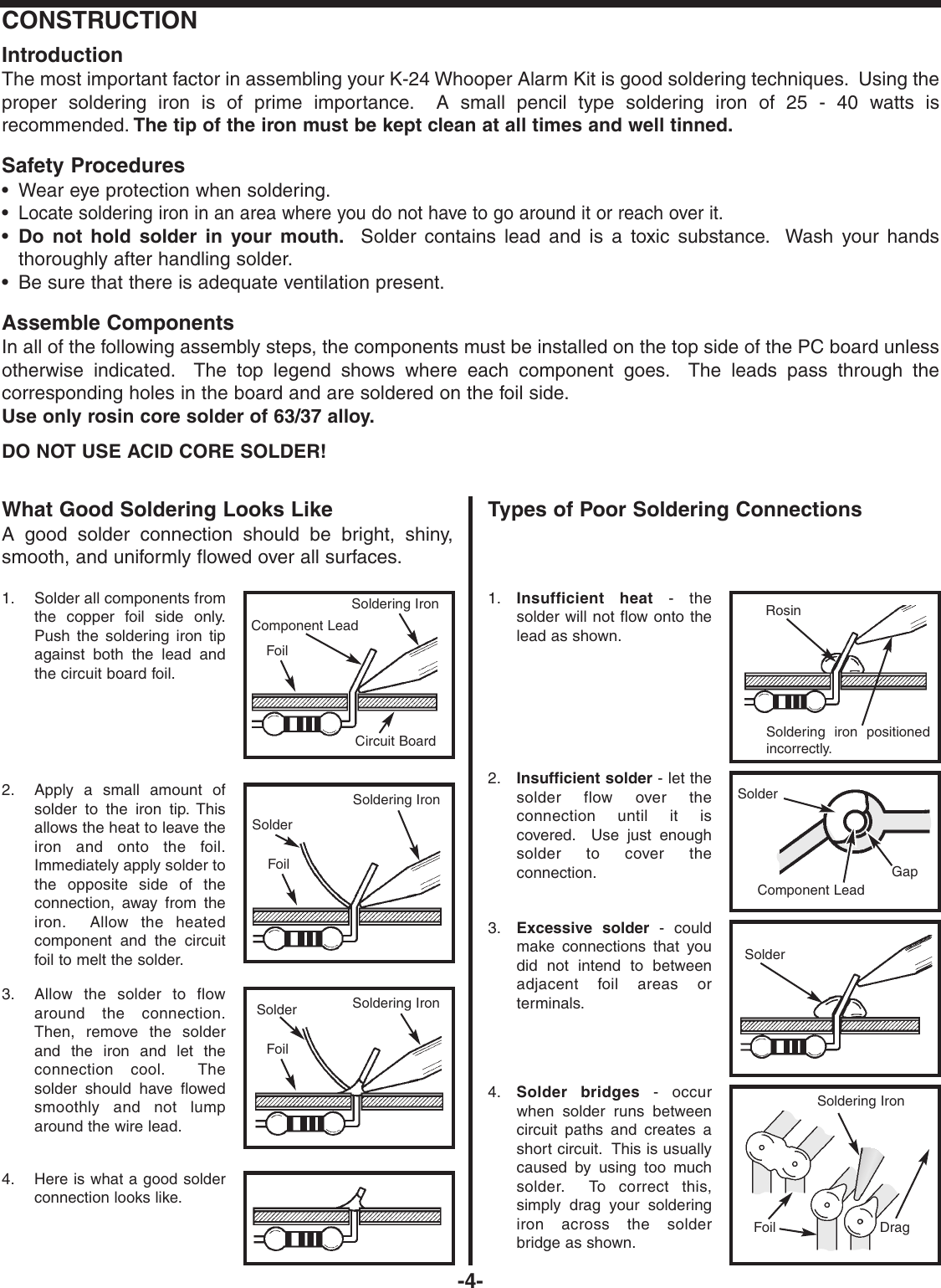 Page 5 of 8 - Snap-Circuits Snap-Circuits-K-24-Users-Manual- K-24 REV-D 7-23-02  Snap-circuits-k-24-users-manual