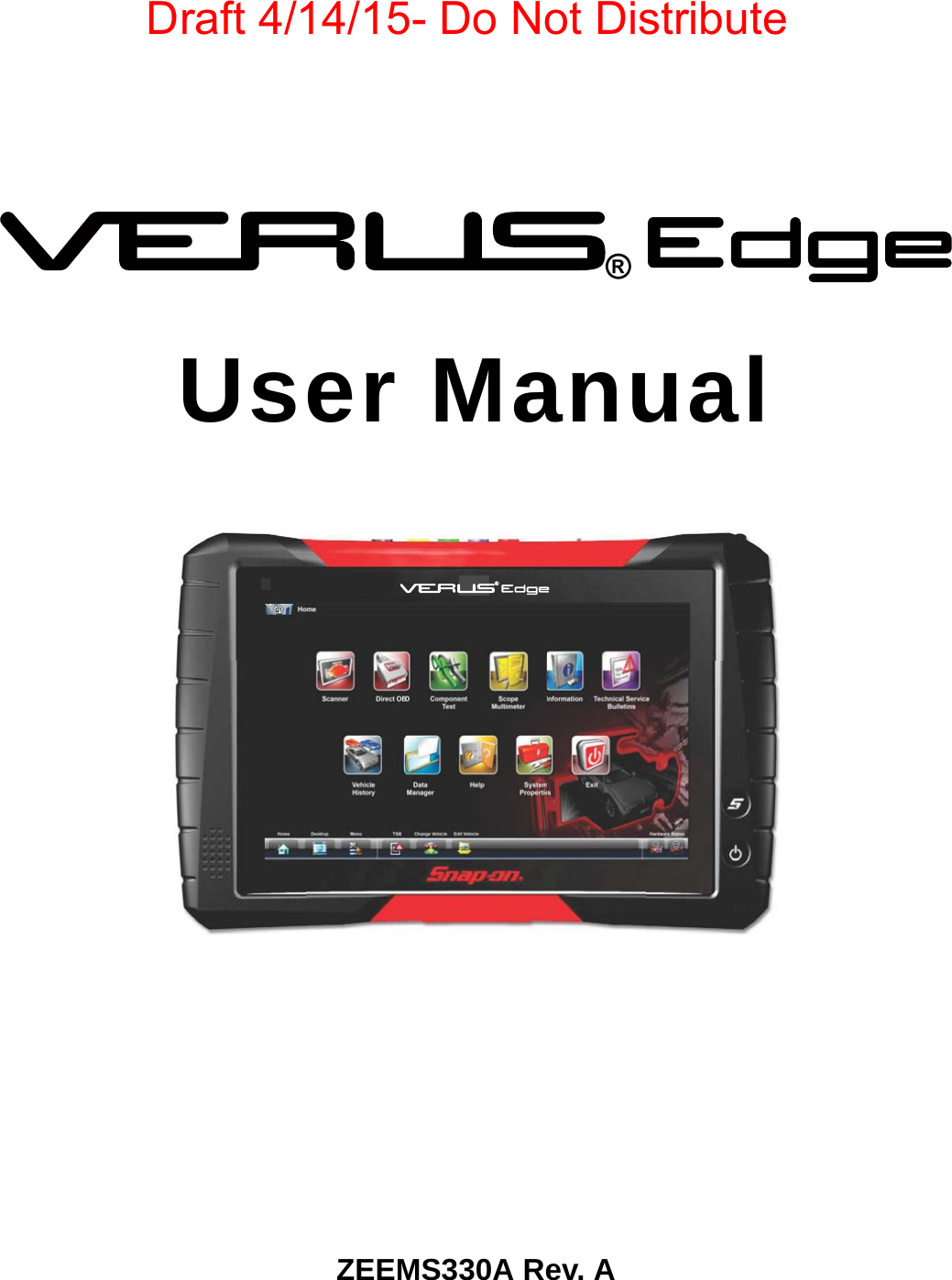 Draft 4/14/15- Do Not DistributeUser ManualZEEMS330A Rev. A