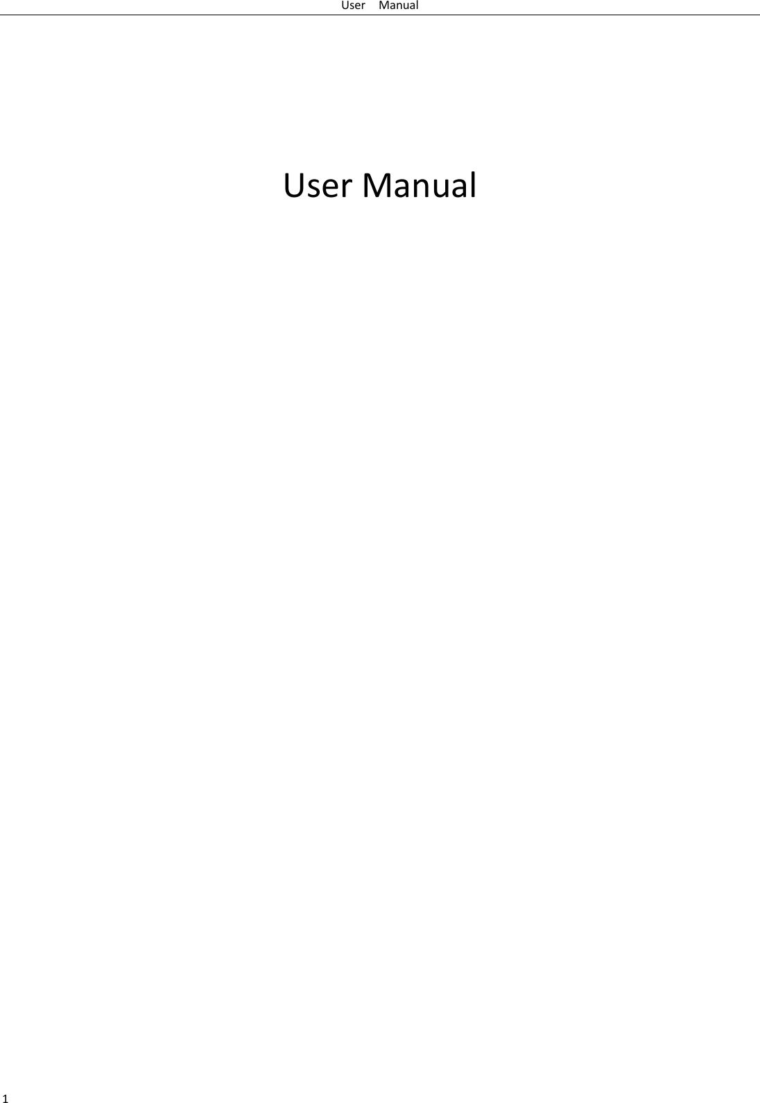 User    Manual 1     User Manual