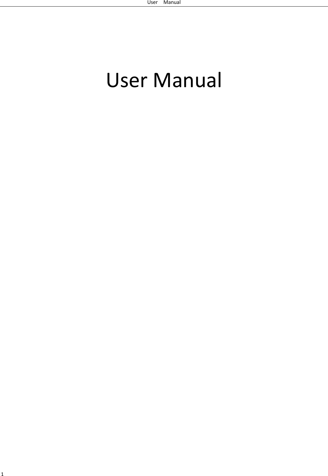 User    Manual 1     User Manual