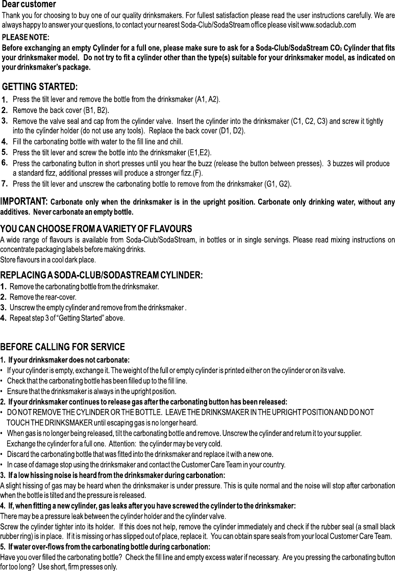 Page 3 of 4 - Sodastream Sodastream-Home-Soda-Maker-Jet-Users-Manual- Cool-jet-design-dynamo English Manual  Sodastream-home-soda-maker-jet-users-manual