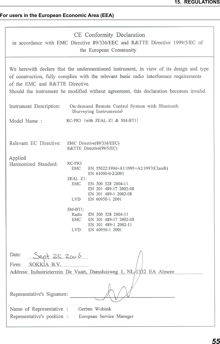 5515. REGULATIONSFor users in the European Economic Area (EEA)