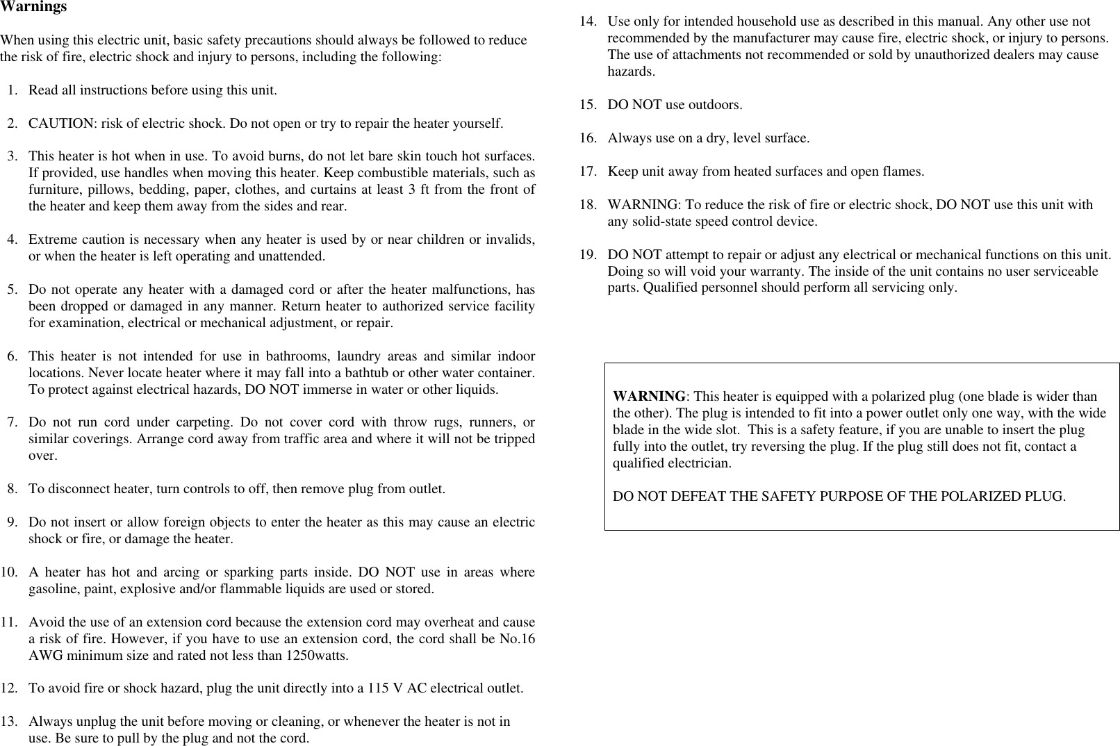 Page 2 of 4 - Soleus-Air Soleus-Air-Ms-11-Users-Manual- QG18A  Soleus-air-ms-11-users-manual