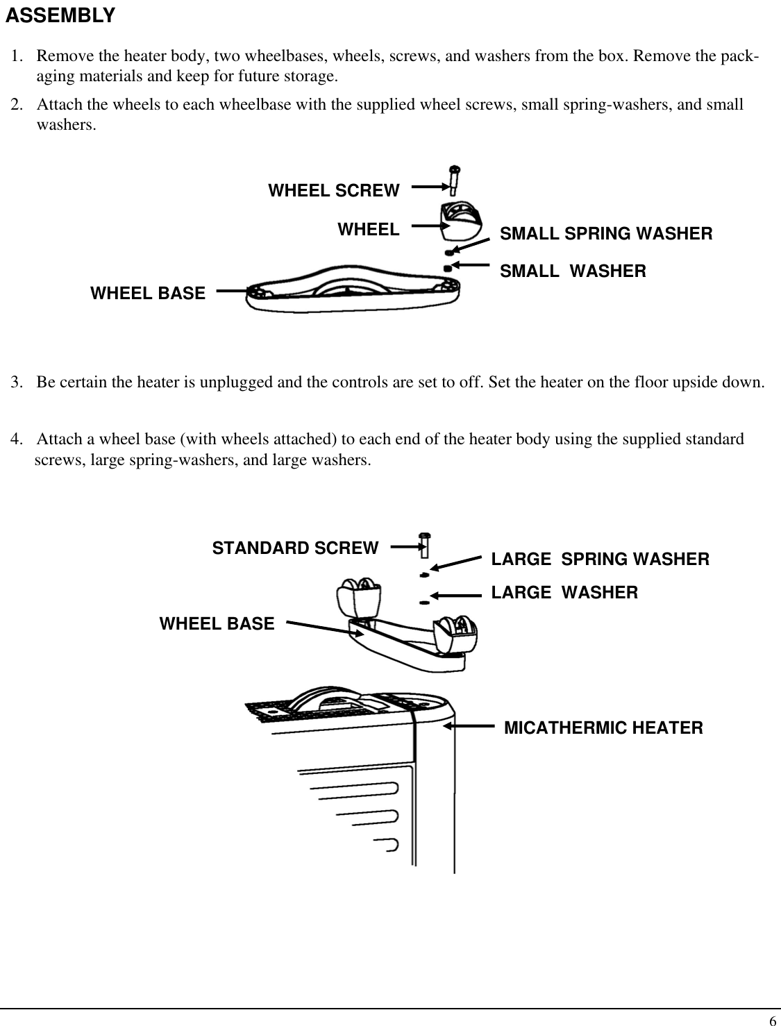 Page 6 of 10 - Soleus-Air Soleus-Air-Ultra-Thin-Micathermic-Heater-Hm1-10-32-Users-Manual- Soleus-air-ultra-thin-micathermic-heater-hm1-10-32-users-manual