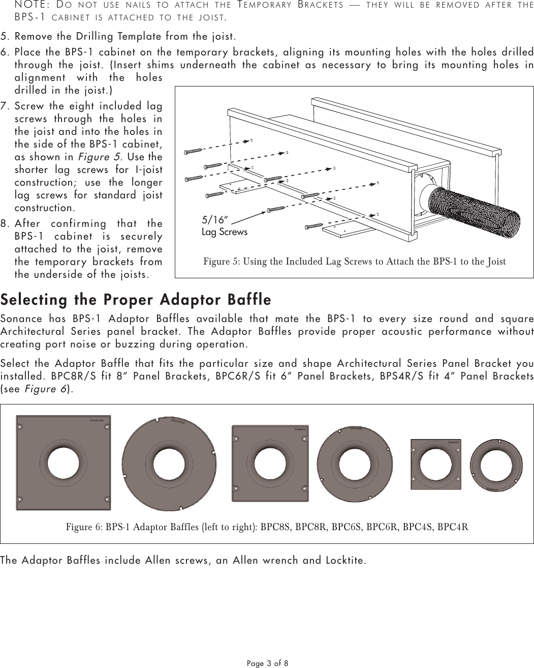 Page 3 of 8 - Sonance Sonance-Bandpass-Subwoofer-Bps-1-Users-Manual- BPS-1 Manual_032708a.qxp  Sonance-bandpass-subwoofer-bps-1-users-manual