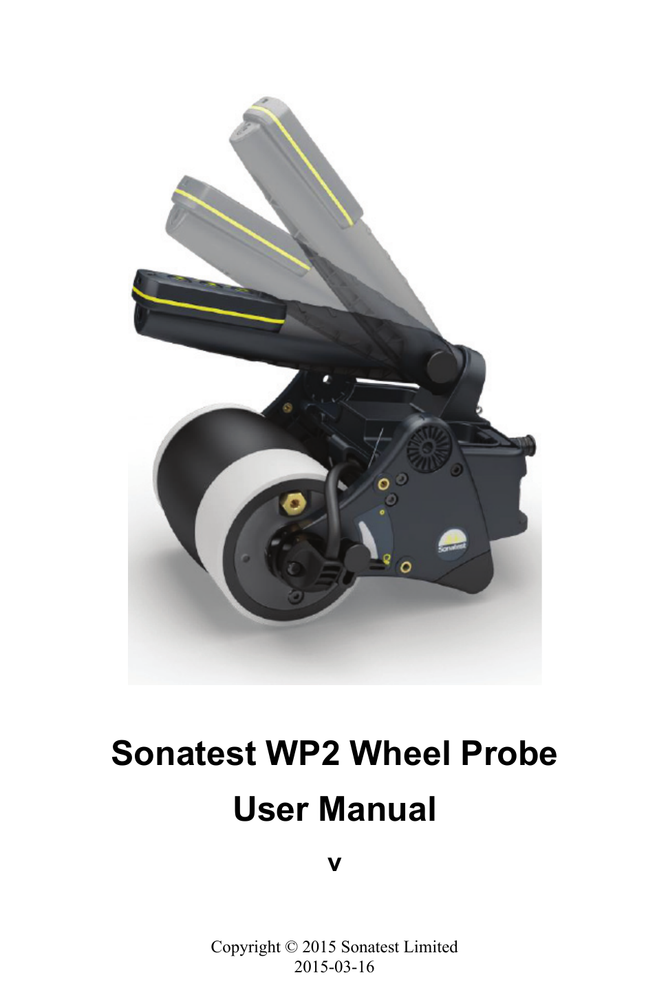 Sonatest WP2 Wheel ProbeUser ManualvCopyright © 2015 Sonatest Limited2015-03-16