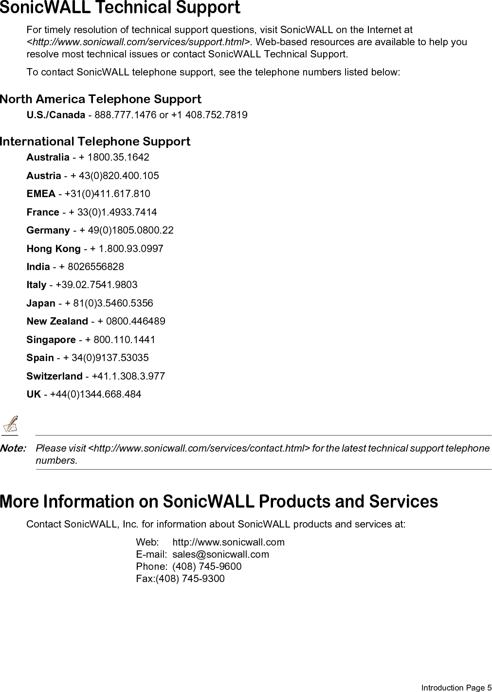 Page 6 SonicWALL SonicOS Standard Administrator’s Guide