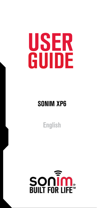 1USERGUIDESONIM XP6 English