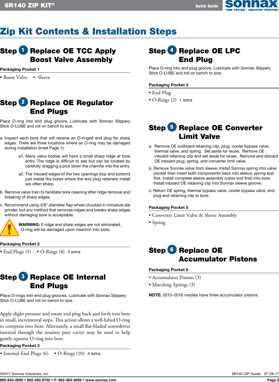 Page 2 of 10 - 6R140-ZIP-IN