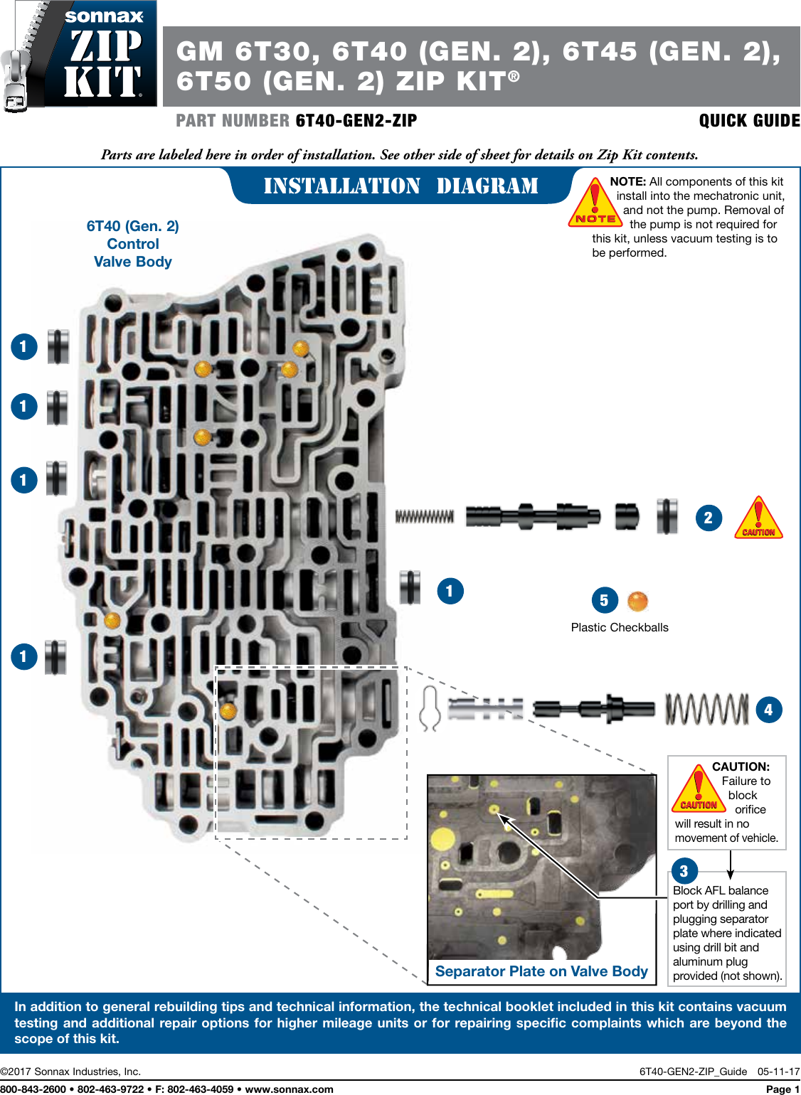 Page 1 of 10 - 6T40-GEN2-ZIP-IN