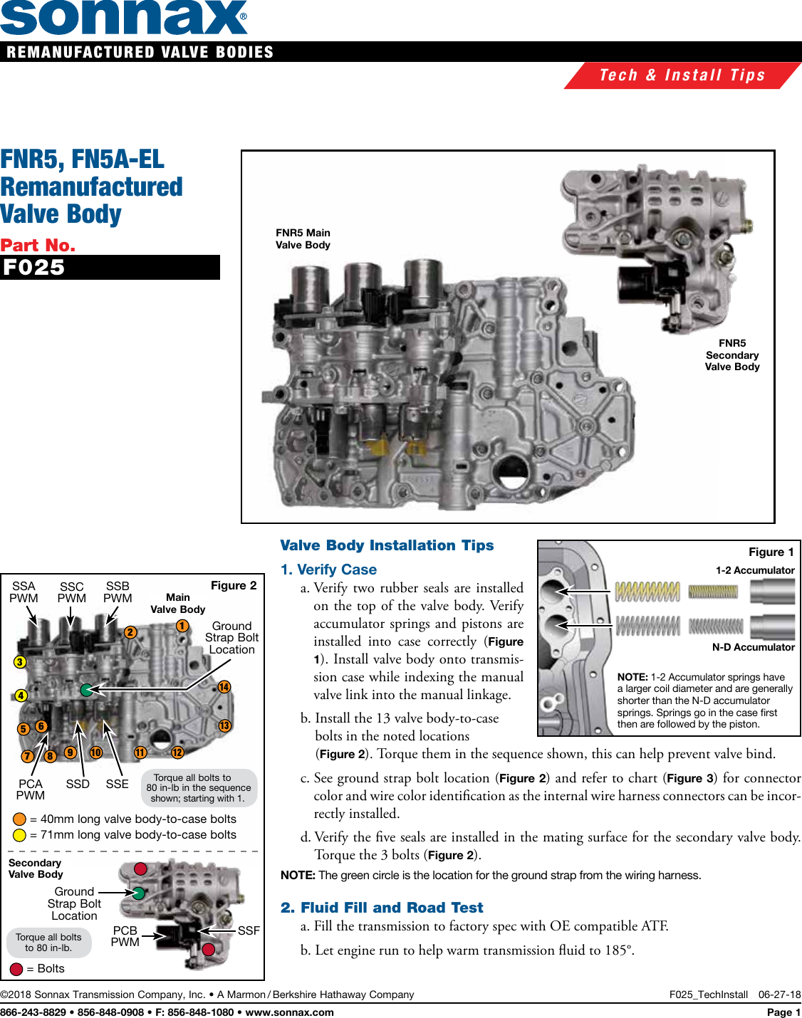 Page 1 of 2 - F025-Tech Install