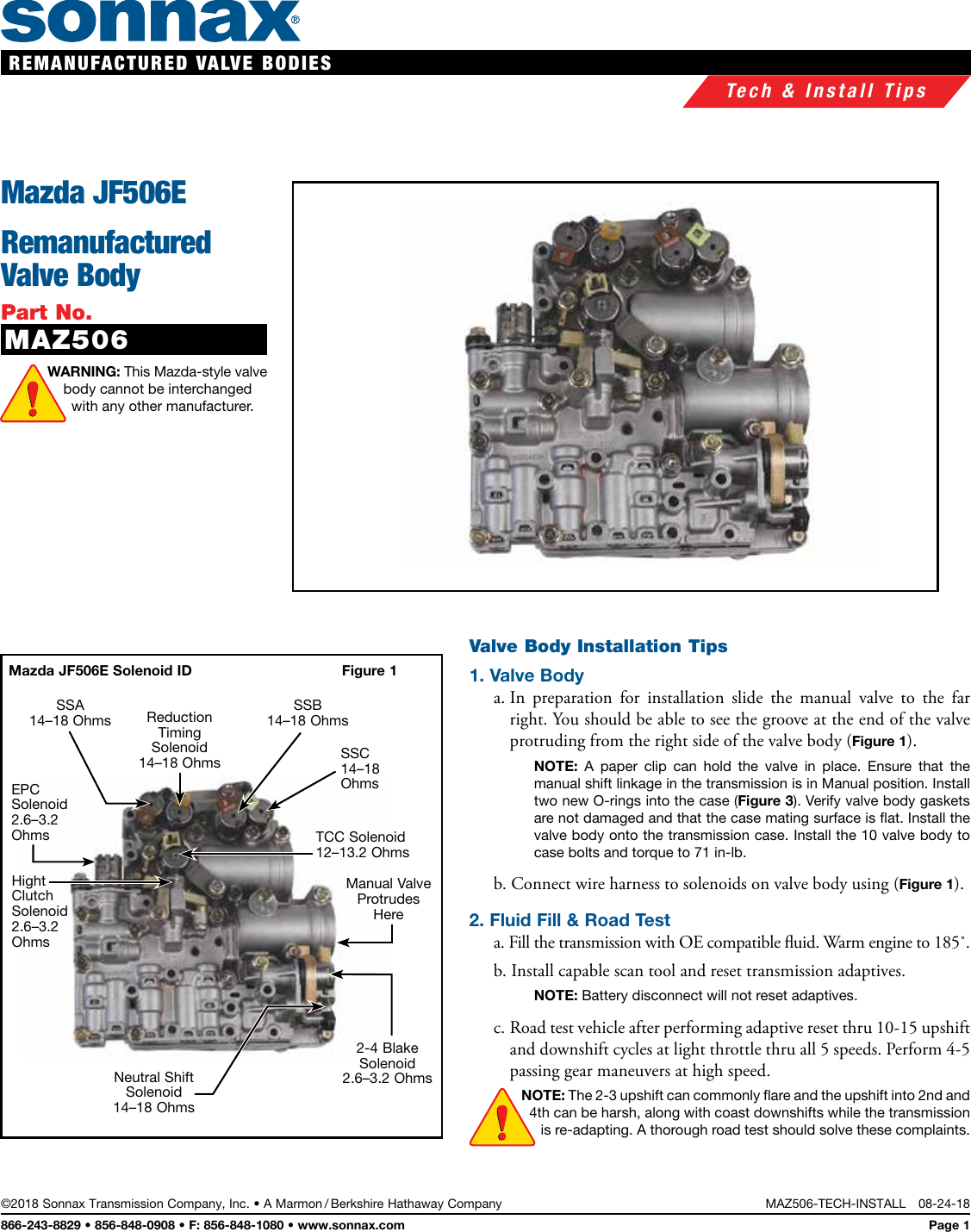 Page 1 of 2 - MAZ506-TECH-INSTALL