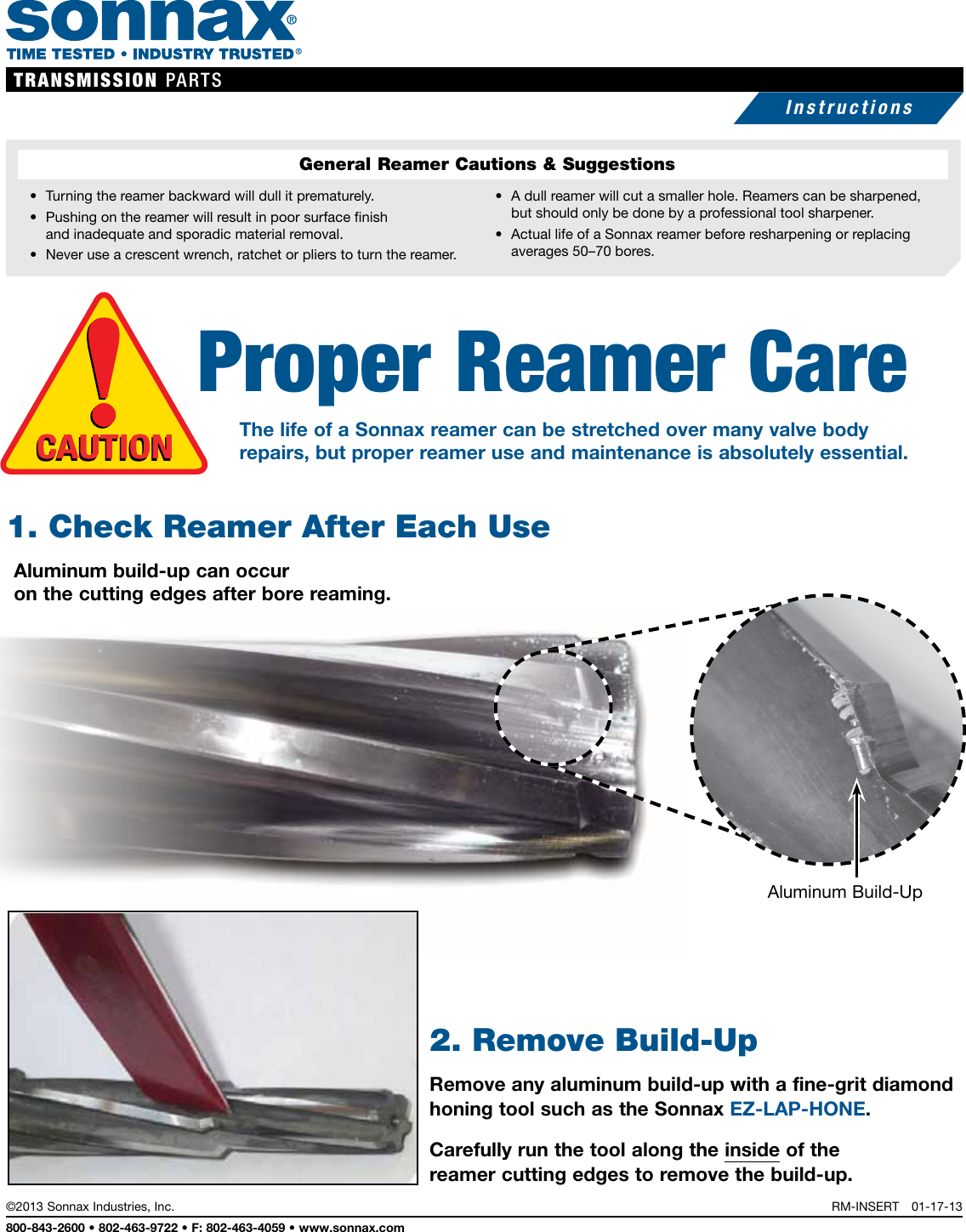 Proper Reamer Care