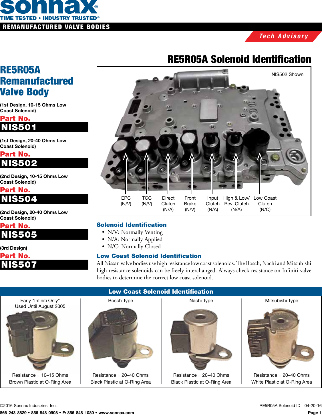 Page 1 of 1 - RE5R05A Solenoid ID