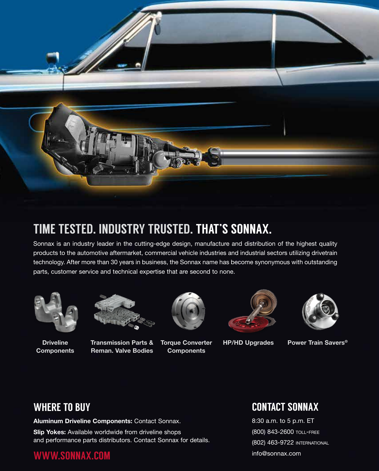 Page 2 of 12 - Sonnax Driveline Catalog V4