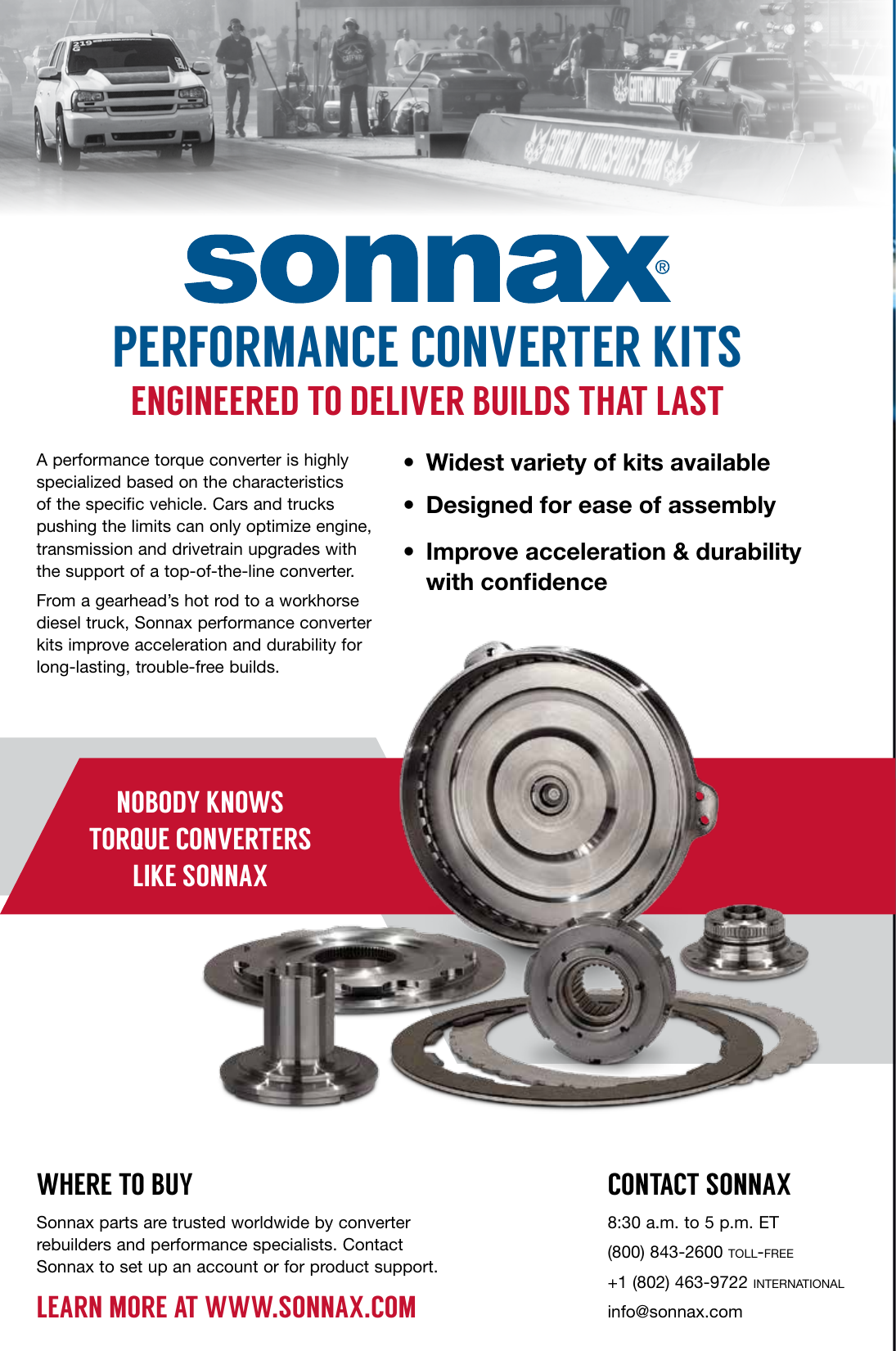 Sonnax Performance Converter Catalog