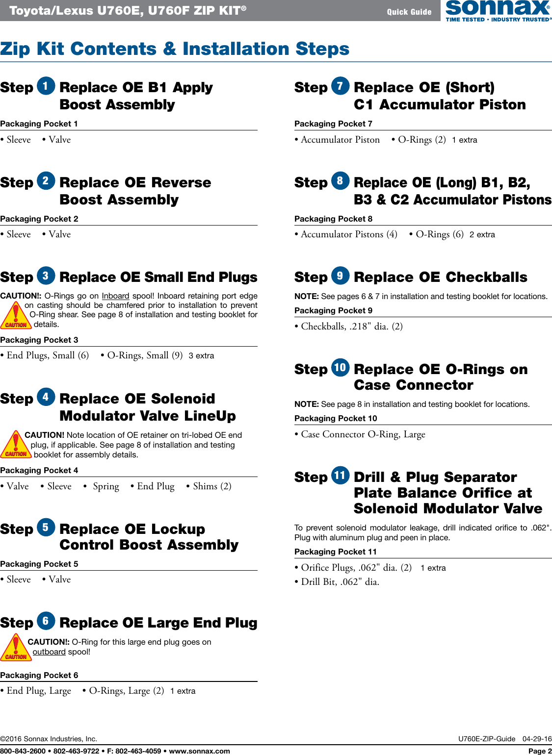 Page 3 of 11 - U760E-ZIP-IN