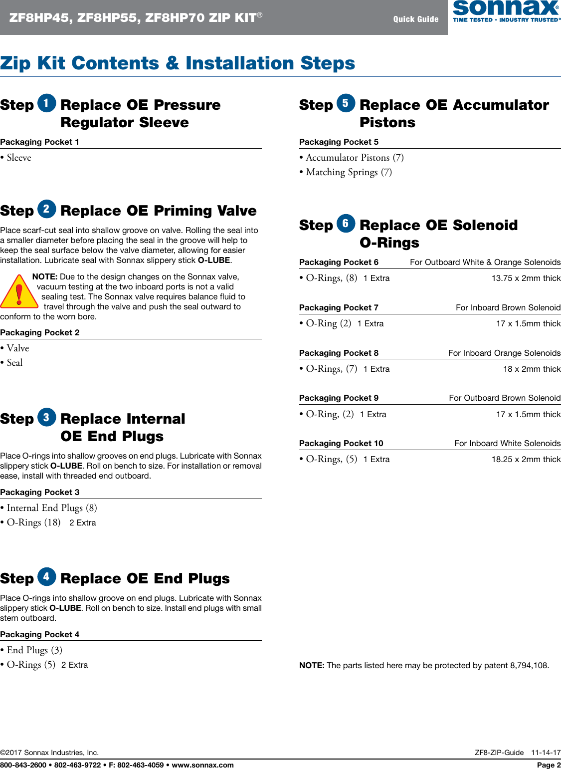 Page 2 of 10 - ZF8-ZIP-IN