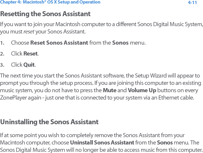 Sonos Digital Music System User Guide4-12