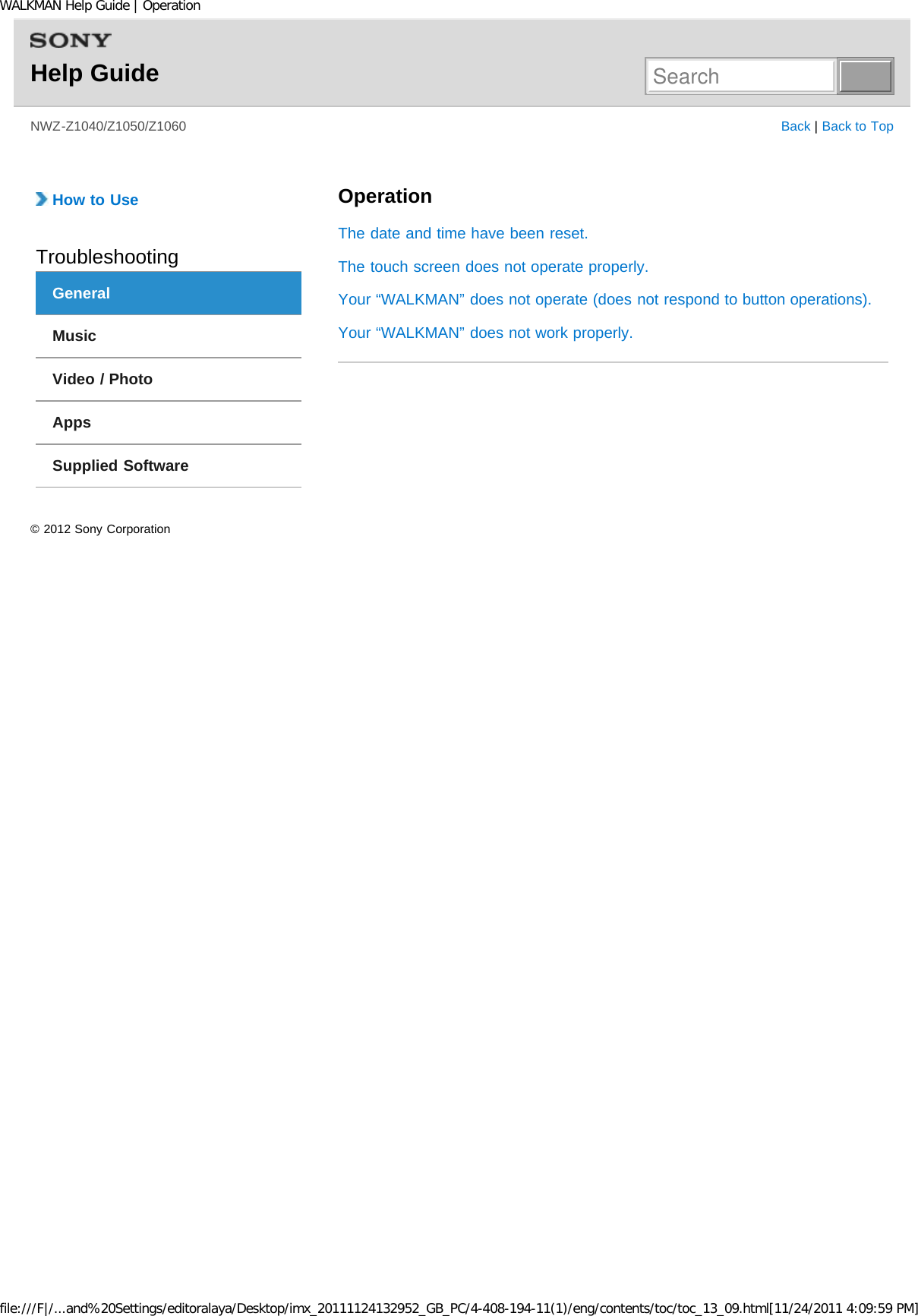 Page 253 of Sony Group NWZZ1000 Digital Media Player User Manual WALKMAN Help Guide   Top page