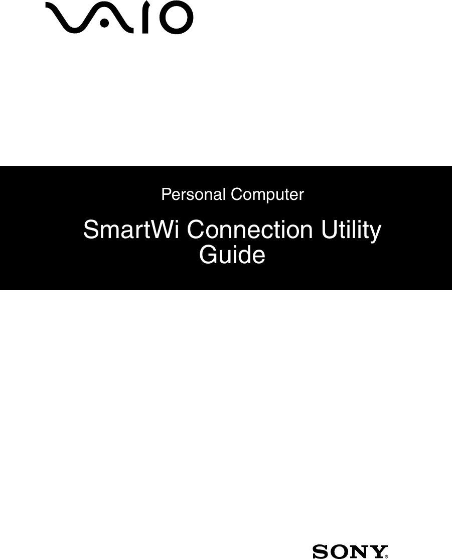 Personal ComputerSmartWi Connection Utility Guide