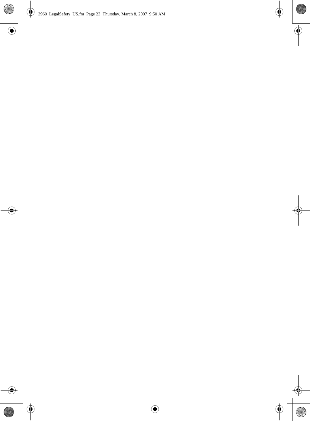 3960_LegalSafety_US.fm  Page 23  Thursday, March 8, 2007  9:50 AM