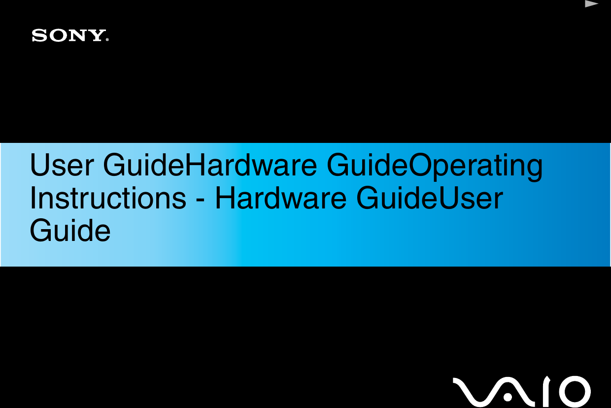 NUser GuideHardware GuideOperating Instructions - Hardware GuideUser Guide
