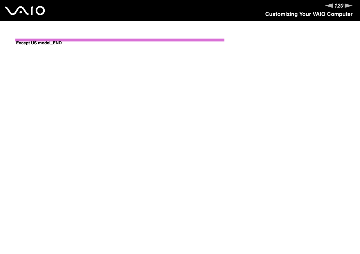 120nNCustomizing Your VAIO Computer Except US model_END