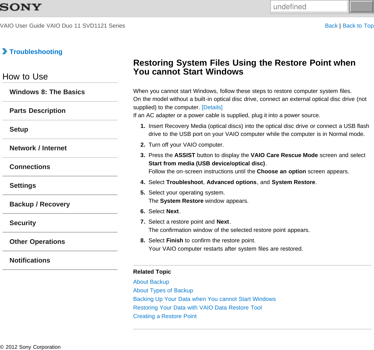 Page 121 of Sony Group SVD112A1WL Personal Computer User Manual C  Users 0011250289 Desktop Musashi UC