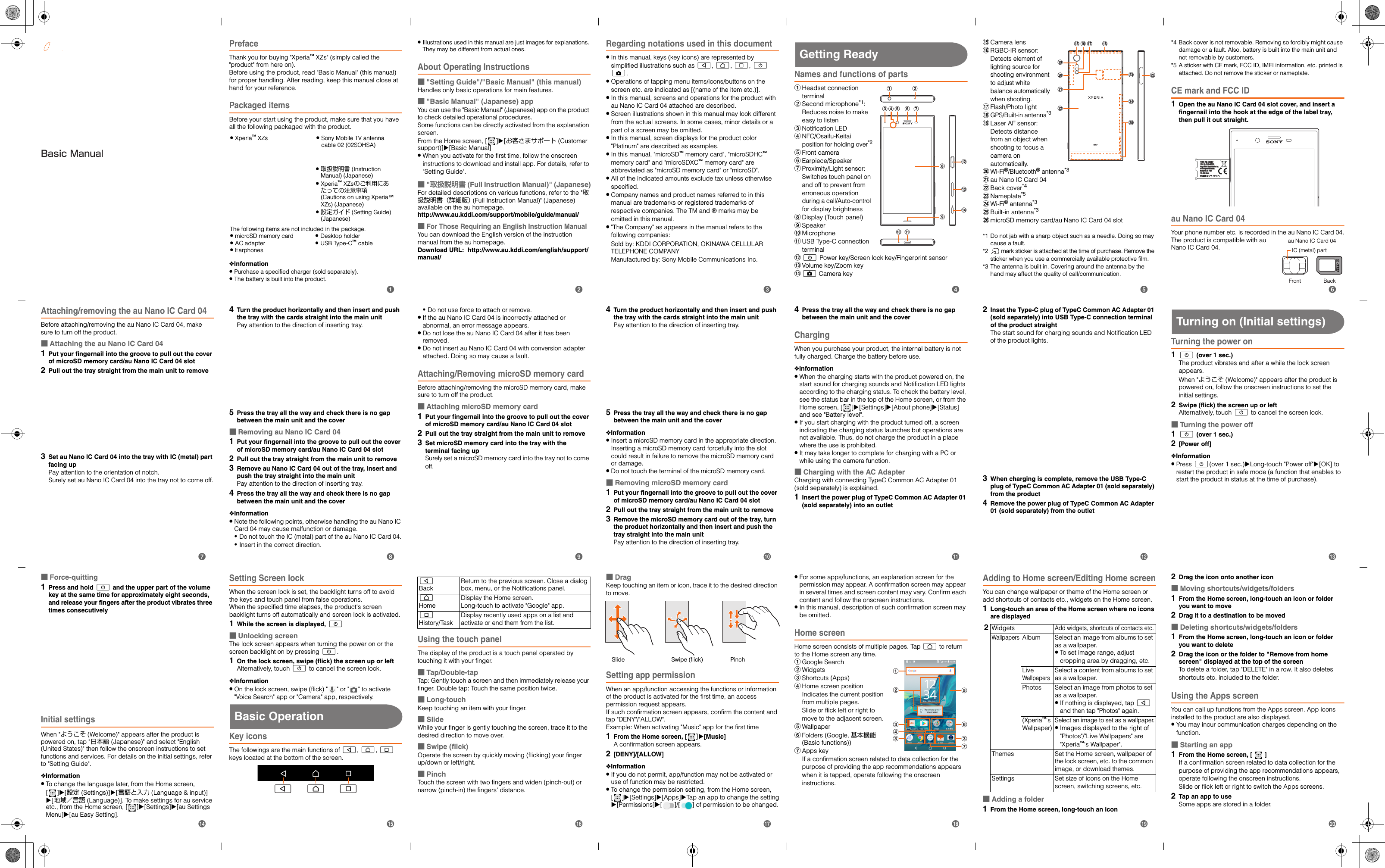 Sony Mobile Communications l Gsm Wcdma Lte Phone With Bt Dts Unii A B G N Ac Nfc User Manual Py7 l