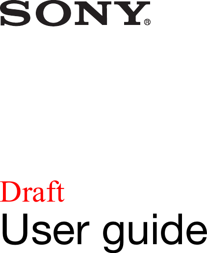 DraftUser guideG3311/G3313