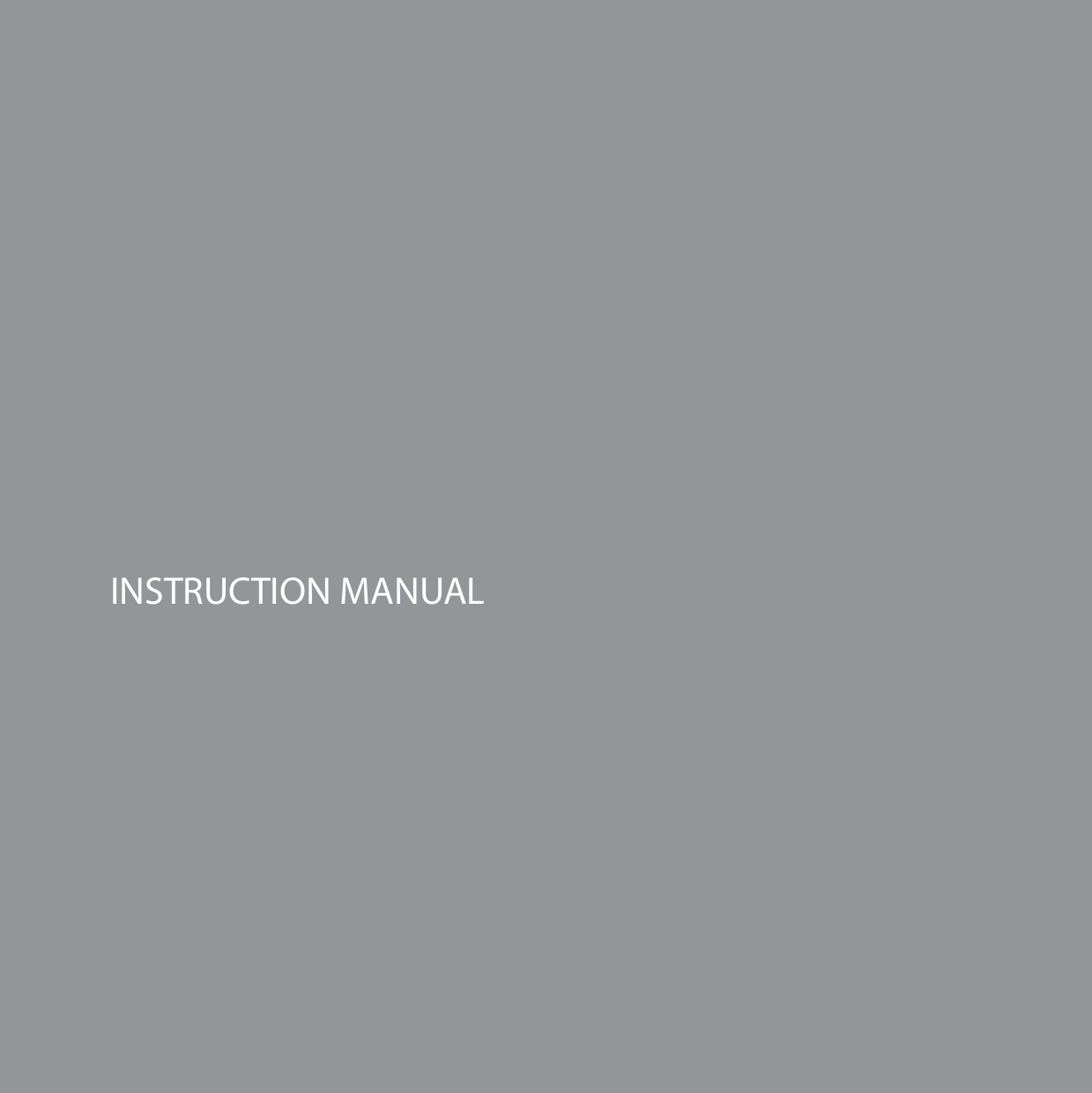 INSTRUCTION MANUAL