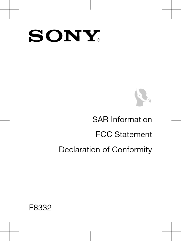SAR InformationFCC StatementDeclaration of ConformityF8332
