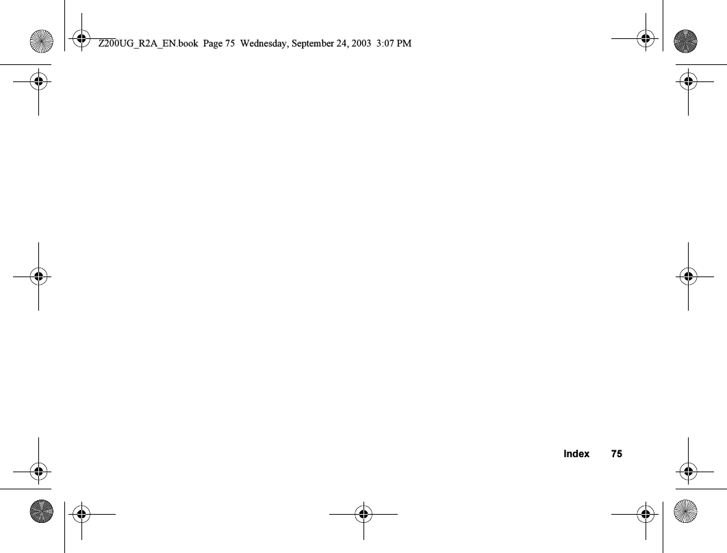 Index 75Z200UG_R2A_EN.book  Page 75  Wednesday, September 24, 2003  3:07 PM