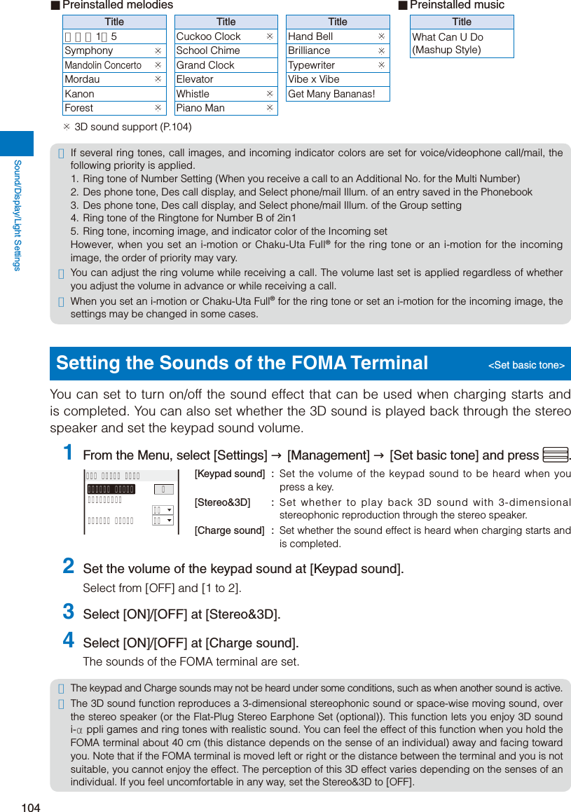 Page 106 of Sony A3624011 Licensed transmitter User Manual 