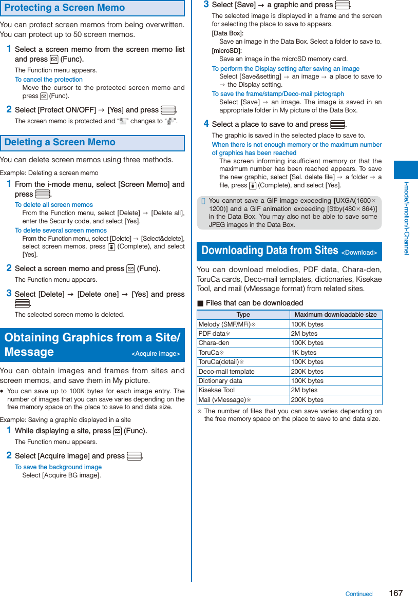 Page 169 of Sony A3624011 Licensed transmitter User Manual 