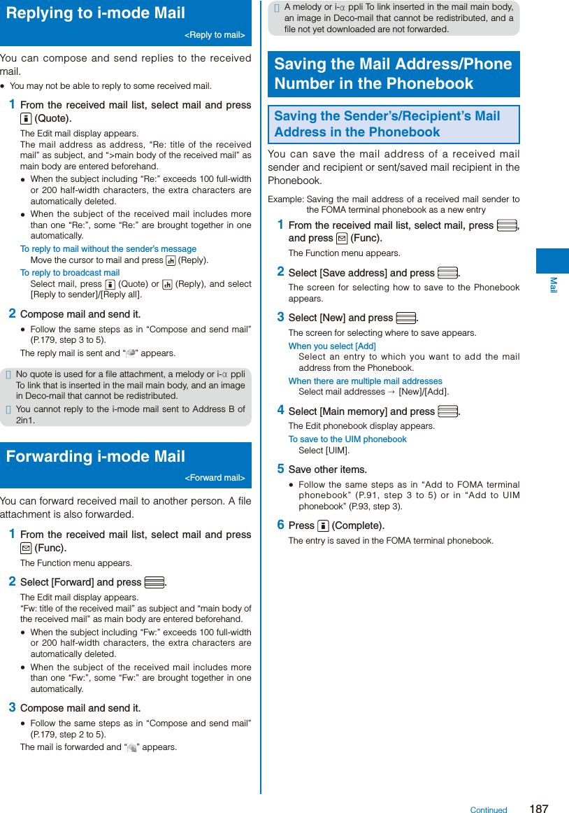 Page 189 of Sony A3624011 Licensed transmitter User Manual 