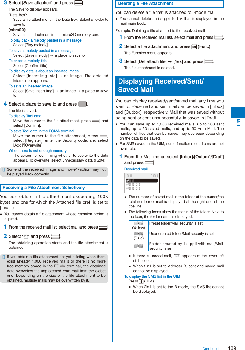 Page 191 of Sony A3624011 Licensed transmitter User Manual 