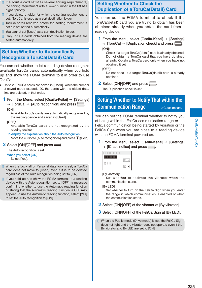 Page 227 of Sony A3624011 Licensed transmitter User Manual 