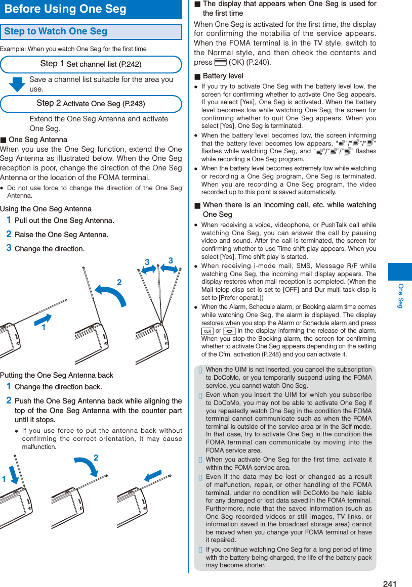 Page 243 of Sony A3624011 Licensed transmitter User Manual 