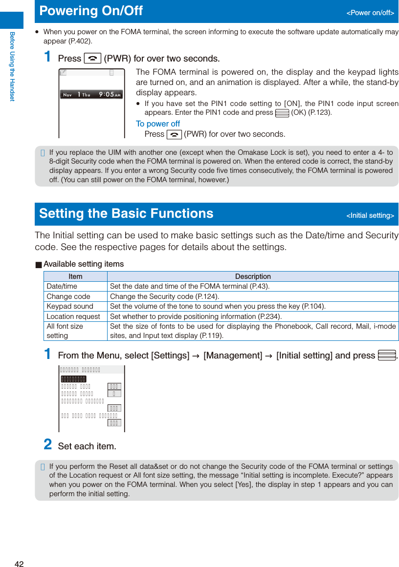 Page 44 of Sony A3624011 Licensed transmitter User Manual 