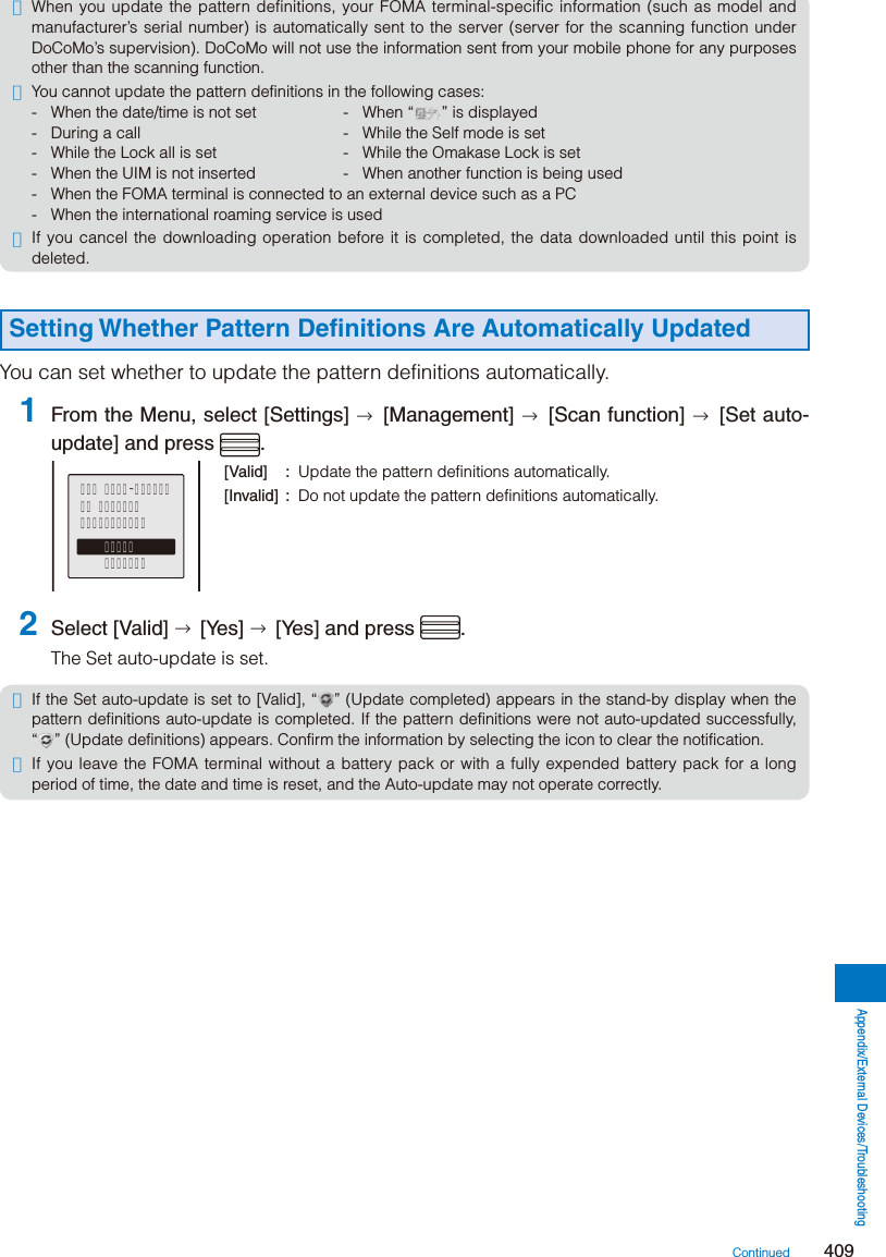 Page 161 of Sony A3624011 Licensed transmitter User Manual 