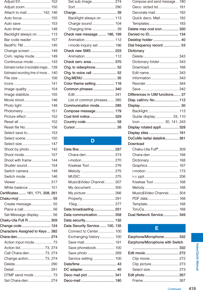 Page 171 of Sony A3624011 Licensed transmitter User Manual 