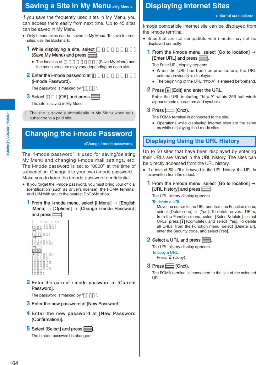 Page 166 of Sony A3624011 Licensed transmitter User Manual 