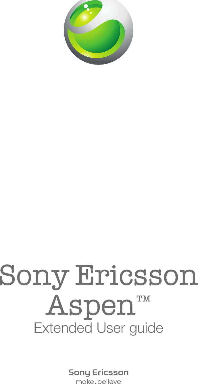 Sony EricssonAspen™Extended User guide